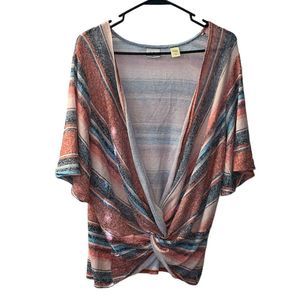 Daytrip striped colorful top size M